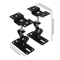 2 Pieces Adjustable Speaker Wall Mount 360° Rotation Swivel Ceiling Speaker Hanger Easy Installation for Studio