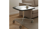 Height Adjustable Rolling Table Bauhaus Design Mobile Sofa Table with Wheels