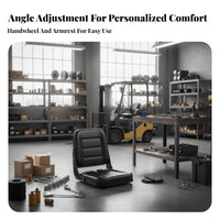 Forklift Seat Sturdy Construction Loader Seat High-Density Foam for Landscaping