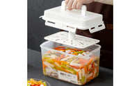 Kimchi Container Refrigerator Safe Sealed Pickle Box Easy to Clean for Pickling
