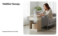 Bedside Storage Table Minimalist Design Nightstand With casters for Small areas