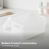 Lidded Desktop Container With Lid Lidded Sundry Box see-through View for Bedroom