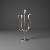 3 Arm Candelabra Aluminum Metal Candelabra Sturdy Base for Shelf