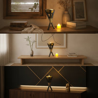 Tripod Candle Holder Modern Candlestick Sturdy for Entryway