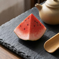 Watermelon Tea Pet Color Changing Resin Watermelon Figurine Decorative