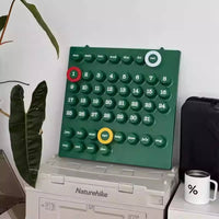 Manual Loop Calendar Desktop Display 3D Endless Calendar for Living Room, Office