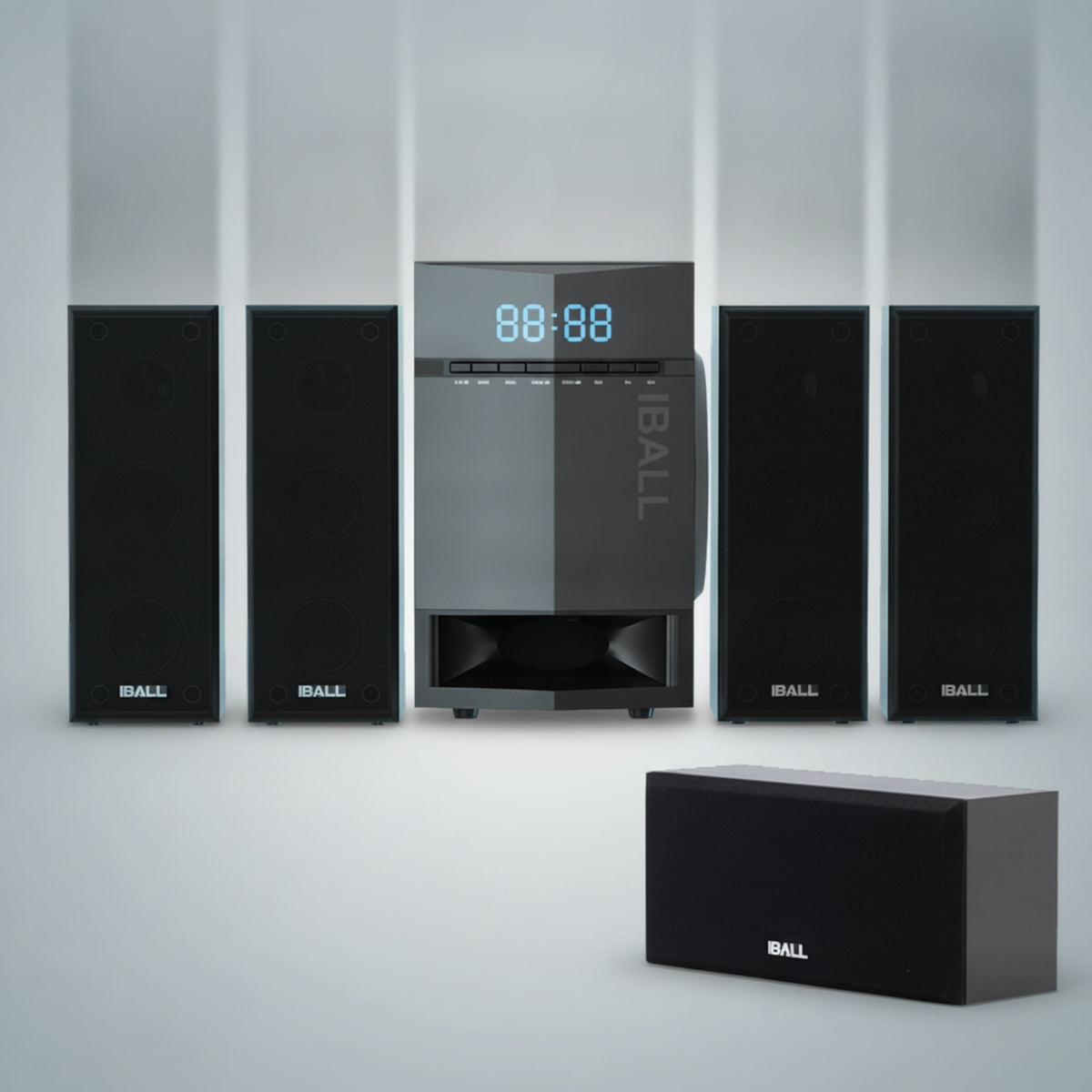 Speaker System with Wooden Cabinet Triple Driver Speaker with Woofer Computer Speakers for Home TV, Desktop