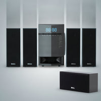 Speaker System with Wooden Cabinet Triple Driver Speaker with Woofer Computer Speakers for Home TV, Desktop