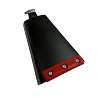 Metal Colored Cowbell with Sound Dampening Strip for Drum Kit Percussion