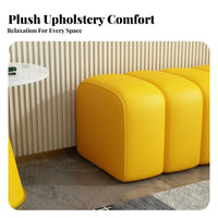 Entryway Changing Stool Soft Fabric Top Upholstered Bench Multi-Purpose Padded Seat for Shop Owners, Bedroom, Hallway, Cloakroom