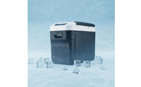 Twin-Zone Cooling Cooling Portable Refrigerator Freezer 28L Capacity 12V 24V Portable Fridge A and C/DC Powered Car Refrigerator Wide Temperature Range for Office, Dorm