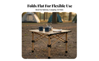 Quick Fold Design Portable Picnic Table Easy Setup Lightweight Picnic Table Sturdy Construction Stable Structure for Picnickers, Apartment Dwellers, Camping, Balcony, Backyard, Beach