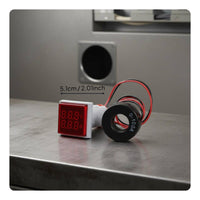 Multi-Function Voltmeter Ammeter Frequency Meter High-Brightness Display Alternating Current Digital Voltmeter Ammeter Energy Saving LED Digital Power