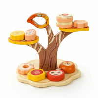 Colorful Play Food Set with Stand Tabletop Toy Dessert Display with Play Food Smooth Dessert Playset with Stand Educational for Preschoolers, Toddlers, Kids, Kindergarten, Playroom