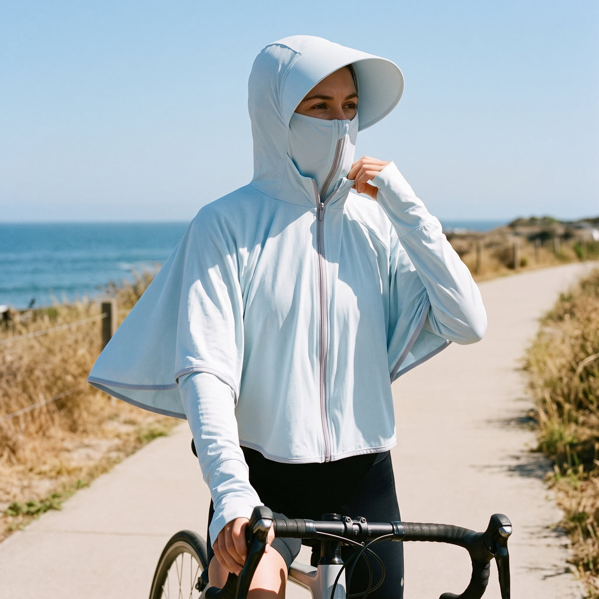 Ice-Cool Quick-Dry UV Protection Shawl for Outdoor Activities