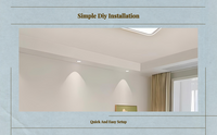 LED ceiling light, remote dimming