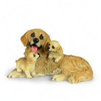 Dog Figurine Realistic Dog Statue with Resin Freestanding Decor for Shelf, Entryway