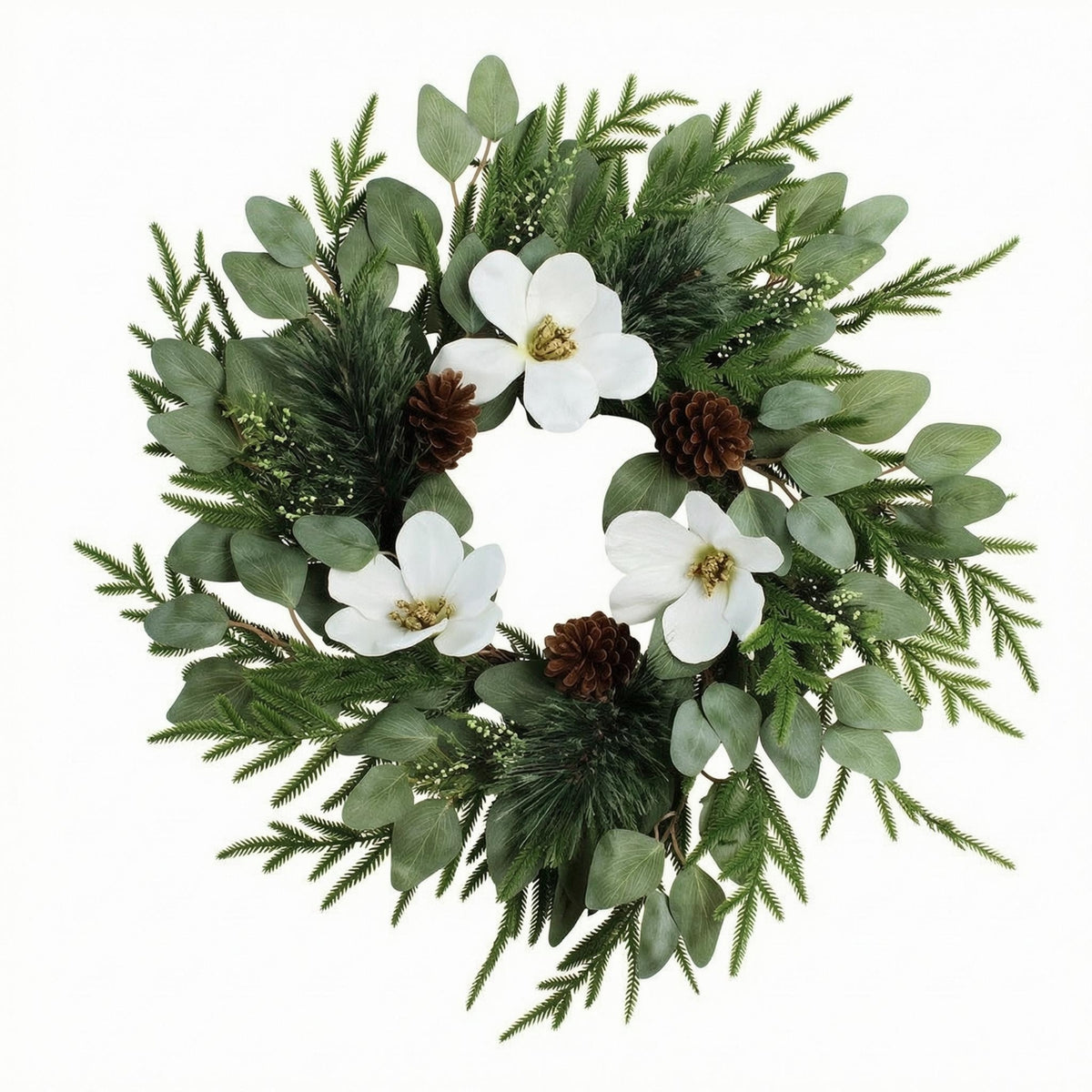 Fir and Eucalyptus Hanging Natural-Looking Artificial Christmas Greenery