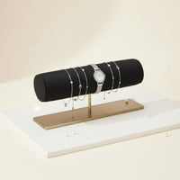 Horizontal-Bar Jewelry Stand Sturdy Metal Base Horizontal-Bar Bracelet Stand Space Saving Watch Display Holder for Retailers, Countertop, Dresser