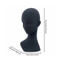 Hairpiece Head Mannequin Stable Base Hat Display Head Smooth Surface Hairpiece Display Bust for Styling Practice
