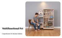Easy to Easy-cleanConditioned Chinchilla Enclosure Pull-out Drawer Pet Cabinet Gnaw-resistantSafe Rodent Enclosure Ventilated Design for Families with Children, Indoor, Indoors, Living Room, Bedroom