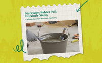 Durable plastic pail for storage