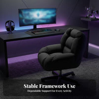 Adjustable Recline Reclining Task Chair with Footrest Highspine Design Reclining Gaming Chair Lumbar Support Ergonomic Seating sturdyDuty Construction for video game enthusiasts, Remote Workers, Students, Relaxing, Desk Work, Studying, Study Room