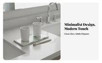 Multifunctional Marble Pattern Ceramic Tray Multi-Purpose Bathroom Countertop Tray Easy to Clean Marble Print Organizer Plate Elegant Design for Decor Enthusiasts, Gift Givers, Dressing Table, Dresser, Kitchen, Entryway