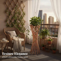 Metal Pot Stand Light Luxury Aesthetic Twisted Pedestal Stand Nordic Design