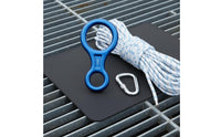 8-Shaped Descender 35 kN Strength Rappel Belay Device Smooth Rope Action Climbing Gear for Rappelling, Mountaineering