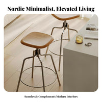 Adjustable rotating Counter Chair Easy to Clean Adjustable Pedestal Stool for Pub