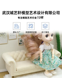 1:12 Dollhouse Miniature Living Room Scene Vintage Sofa Furniture Toy