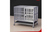 Sturdy Dog Cage with Wheels Rolling Dog Crate with Wheels Rust-Resistant Mobile for Breeders