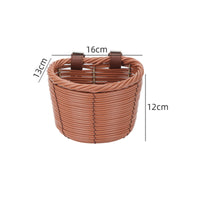 Woven Handlebar Basket Detachable Scooter Basket Long-Lasting for Cycling, Kids