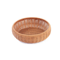 Handwoven Rattan Basket Decorative Rattan Fruit Basket Lightweight