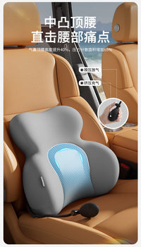 Office Chair Headrest Pillow with Lumbar Support, Heightened Backrest, Nap Pillow