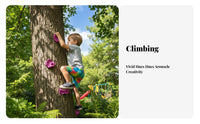 Plastic Climbing Stone Double-Hole Design Wall Hold Textured Grips Weather Resistant for Young Children, Climbers, Backyard