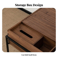 Bedside Storage Cabinet Nordic look Single-Drawer End Table Minimalist Design Sturdy Construction for Homeowners, Adults, Hotel