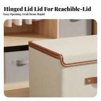 Foldable Frame Storage Box Stackable Closet Organizer two-two-direction fastener Opening