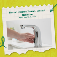 Touchless infrared brass faucet