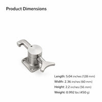 304 Stainless Steel Sliding Door Stopper, RV Door Lock, Secure Sliding Door Lock, Thick Solid Door L - Image 4