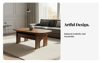 Retro design Triumphal Arch Table Stone-Look Top Living Room Furniture Minimalist Aesthetic Childsafe for Interior Design aficionados, Apartment Dwellers, Families with Children, Home, Lounge Area, Office Reception