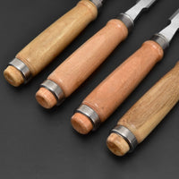 Woodworking Flat Chisel Beech Wood Handle 50# Steel