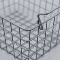 Laundry Basket with Metal Wire Mesh for Bedroom Storage, Low Carbon Steel for Shelves, Wall Hanging or Freestanding Design