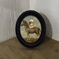 Abstract Animal Picture Frame Rustic Style Wildlife Illustration Frame Easy to Replace Photo Home Decor for Living Room, Bedroom