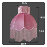 Pink Fringe Lampshade Decorative Cover French Design Lampshade