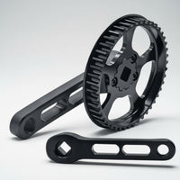 46T Belt Drive Chainring Lightweight 120mm Crankset Aluminum Alloy for Children