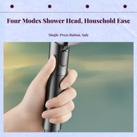 4-mode high-pressure handheld shower