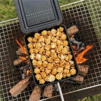 Camp Pie Maker with Wooden Handle Compact Pie Iron Easy-to-Clean Cookware for Campers