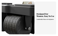 Smart Brake System Automatic Rebound Ab Roller Widened Wheels Automatic Rebound Ab Wheel Silent Operation Four-Wheel Abdominal Exerciser Ergonomic Design for Women, Beginners